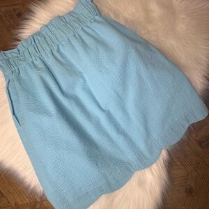 NWT Lauren James scallop Skirt seersucker